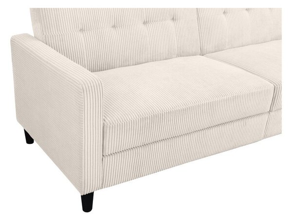 Бял сгъваем диван от рипсено кадифе 82 cm Hartford – Støraa