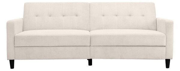 Бял сгъваем диван от рипсено кадифе 82 cm Hartford – Støraa