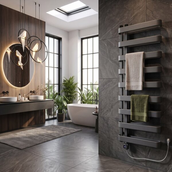 Електрически радиатор Rea Artas 130x50 см Сив