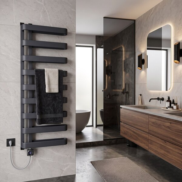 Електрически радиатор Rea Artas 130x50 см Сив