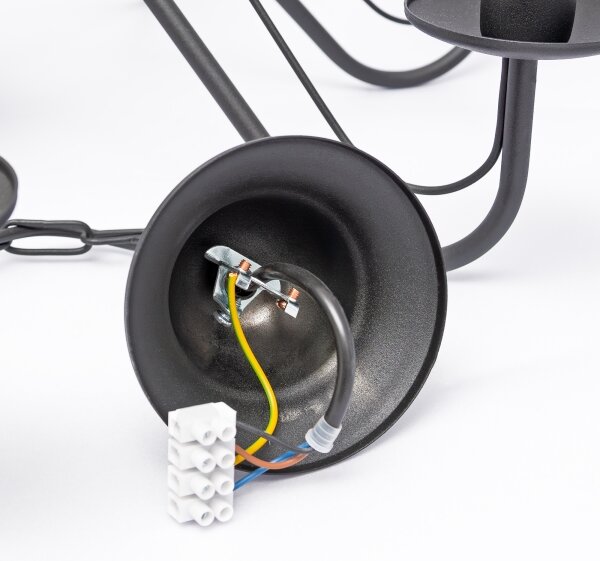 Полилей на верига MALBO 8xE14/10W/230V черен