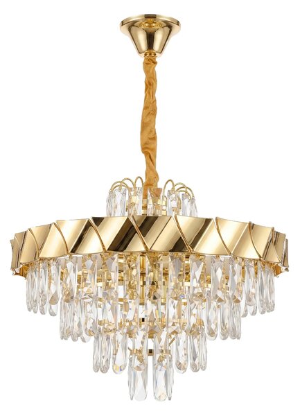 Кристална висяща лампа SWE076-CP 50cm GOLD