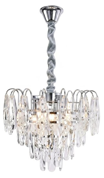 Кристална висяща лампа SWE077-CP 30cm Chrome