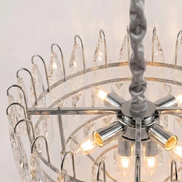 Кристална висяща лампа SWE079-CP 50cm Chrom