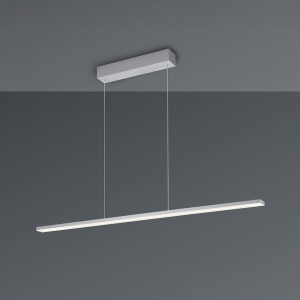 BOPP Bopp LED висяща лампа Baseline 2.0, алуминий, дължина 119 cm, Затъмняване, Металик, Дневна/трапезария, Алуминий, Модерен