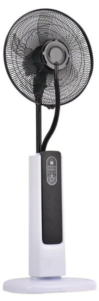 Вентилатор с водна мъгла Elite EFM-1341WR, 60 W, 2 l, 3 скорости, 3 режима, Осцилация, Таймер, Дистанционно, Бял/черен