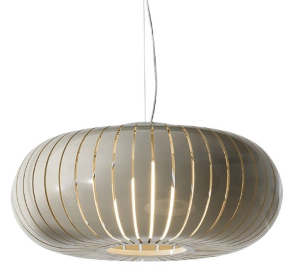 Kartell висяща лампа Teresa, сива, Ø 50 cm, E27-LED, Сив, Дневна/трапезария, Пластмаса, Дизайн