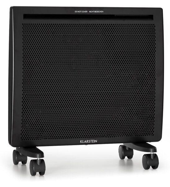 Klarstein Hot Spot Slimcurve Double Wave, 2 в 1 нагревател, 1000 W, седмичен таймер, черен