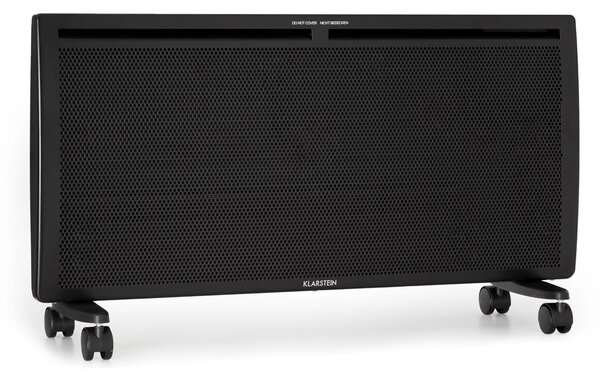 Klarstein Hot Spot Slimcurve Double Wave, 2 в 1 нагревател, 2000 W, седмичен таймер, черен