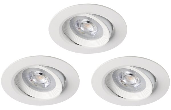 Eglo 31162-SADA 3x LED димируемо вградено осветително тяло SARTIANO LED/3,5W/230V IP23 бяло