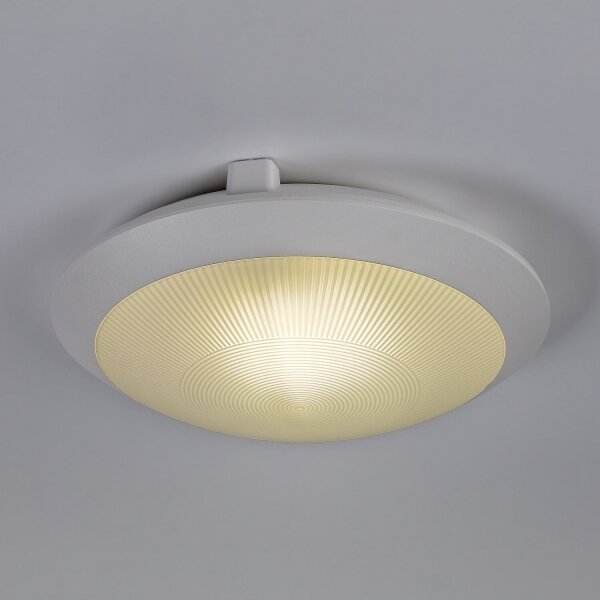Rabalux 77236 - Външно таванно осветително тяло WELRO 1xE27/9W/230V IP65 Ø 30 см бяло