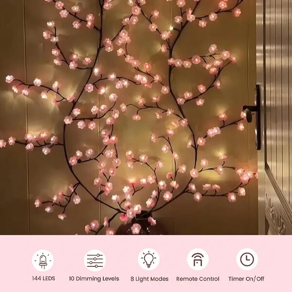 Floravine™ стенно осветление с цветя - 144 Led