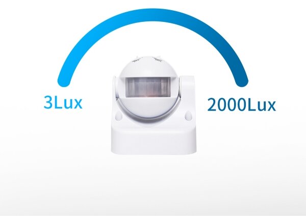 Aigostar - Екстериорен инфрачервен сензор за двжение 230V IP44 бял