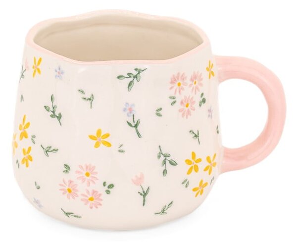 Кремава глинена чаша 375 ml Ditsy – Sass & Belle