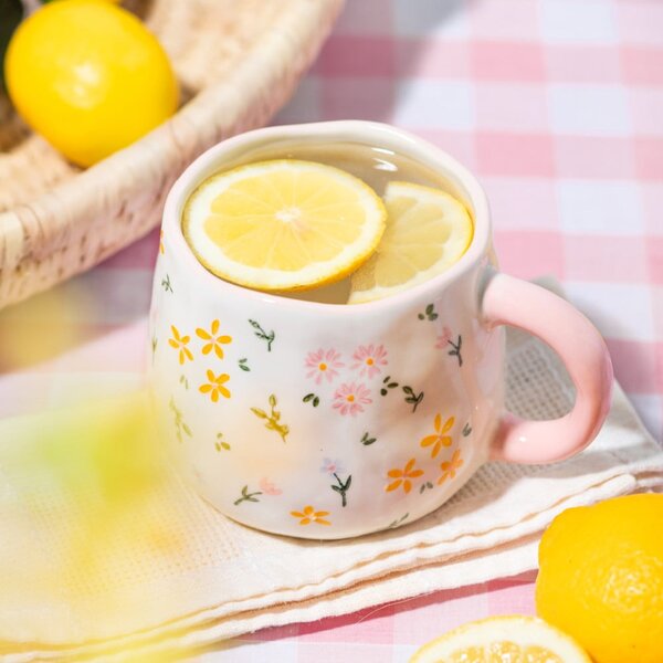 Кремава глинена чаша 375 ml Ditsy – Sass & Belle