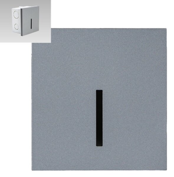 Emithor 70429 - LED Лампа за стълбище LINE LED/1W/230V 4000K сива
