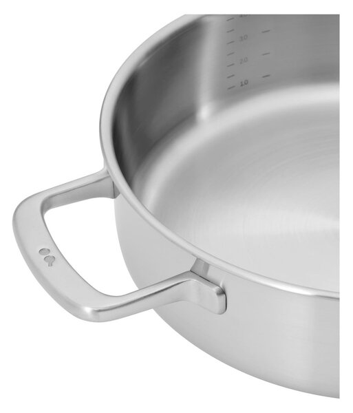Тиган с капак от неръждаема стомана ø 28 cm tegame Lucca 3.0 – FABINI