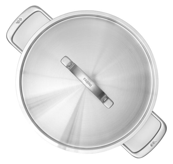 Тиган с капак от неръждаема стомана ø 28 cm tegame Lucca 3.0 – FABINI