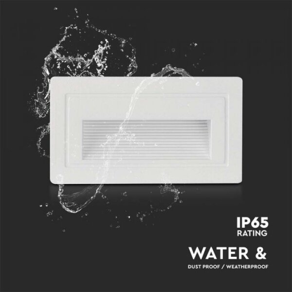 LED Екстериорна лампа за стълбище LED/3W/230V 3000K IP65 бял