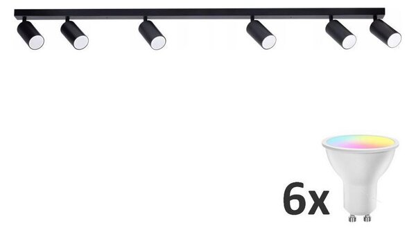 LED RGBW точково осветително тяло ANGIE 6xGU10/6,5W/230V