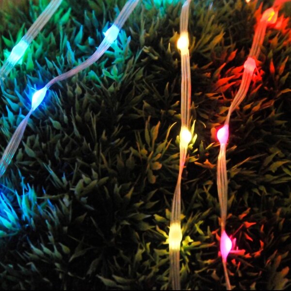 LED RGB гирлянда LED/10W/5V 10 m USB + дистанционно управление