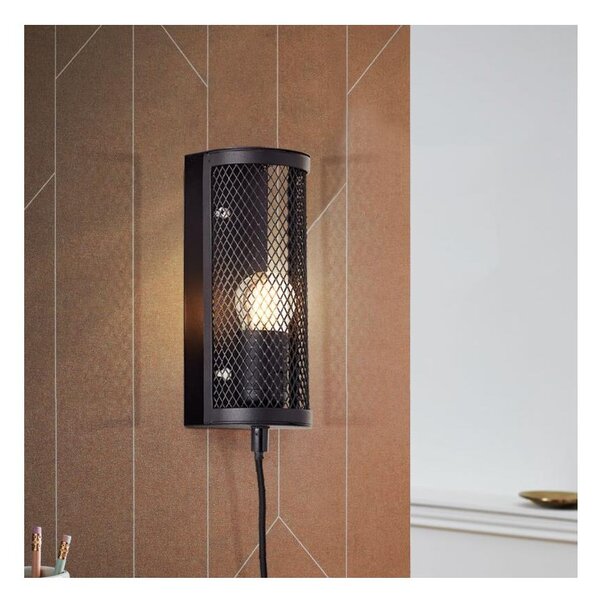 Brilliant - Аплик MAZE 1xE27/40W/230V черен