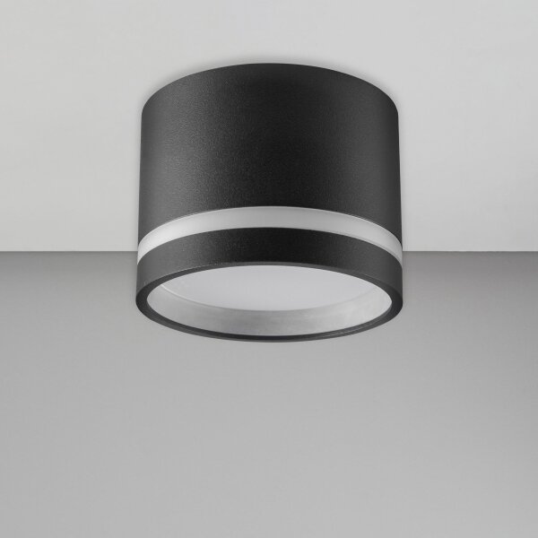 LED Плафониера ПАРИЖ 1xGX53/6W/230V черен
