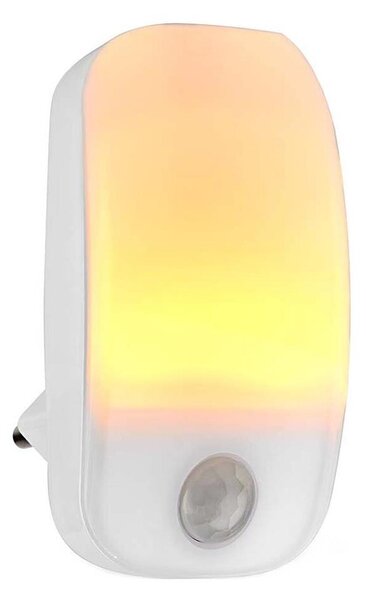 Nedis LNLW10WT - LED Ориентираща лампа за контакт със сензор за движение LED/0,55W/230V