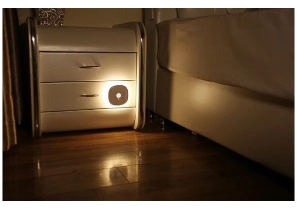Retlux - LED Лампа за ориентация със сензор LED/0,45W/3xAAA 3000K бял