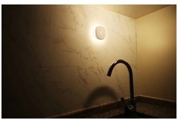 Retlux - LED Лампа за ориентация със сензор LED/0,45W/3xAAA 3000K бял