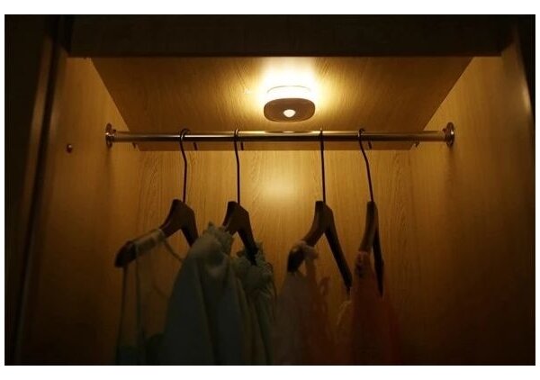 Retlux - LED Лампа за ориентация със сензор LED/0,45W/3xAAA 3000K бял