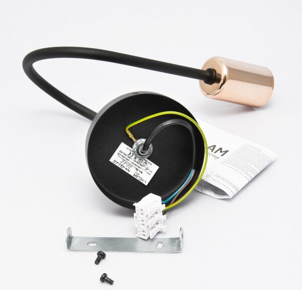 Стенна лампа TUBE 1xE27/15W/230V черна