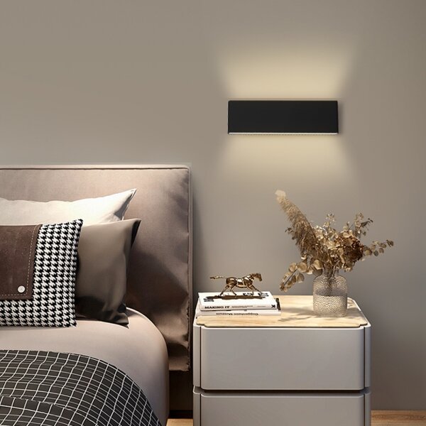 Immax NEO 07086L - LED Димируем аплик LISTON LED/8W/230V черен + д.у