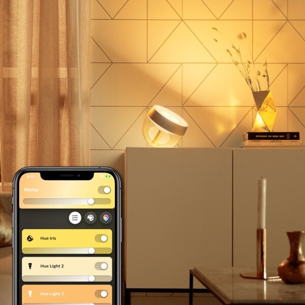 Philips - LED RGB Димируема настолна лампа Hue IRIS LED/8,2W/230V златиста