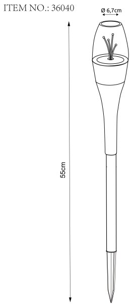 Globo 36040 - LED RGB соларна лампа 2xLED/0,06W/3V IP44