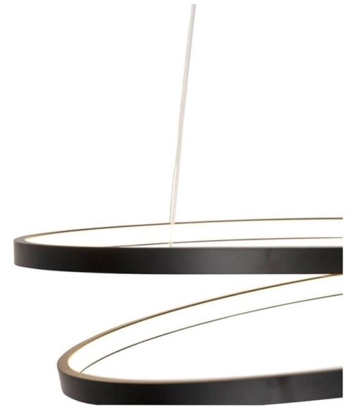 Paul Neuhaus 2472-18 - LED Димируем висящ полилей ROMAN LED/30W/230V черен