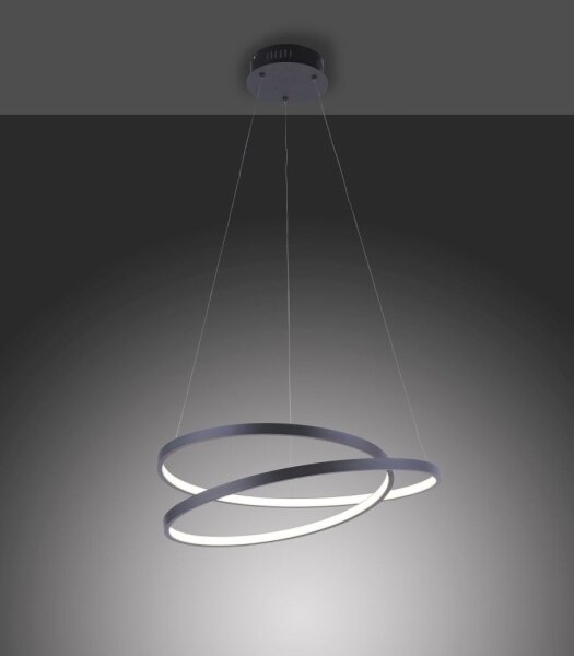 Paul Neuhaus 2472-18 - LED Димируем висящ полилей ROMAN LED/30W/230V черен