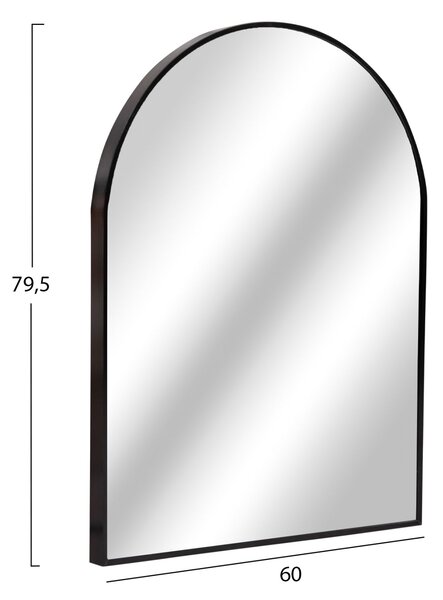 Стенно огледало серия ARCHER с алуминиева рамка в черно 60x79,5см