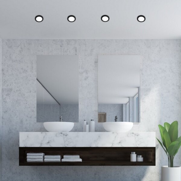 Rabalux 5274 - LED Лампа за вграждане в баня COCO LED/3W/230V IP44 черна