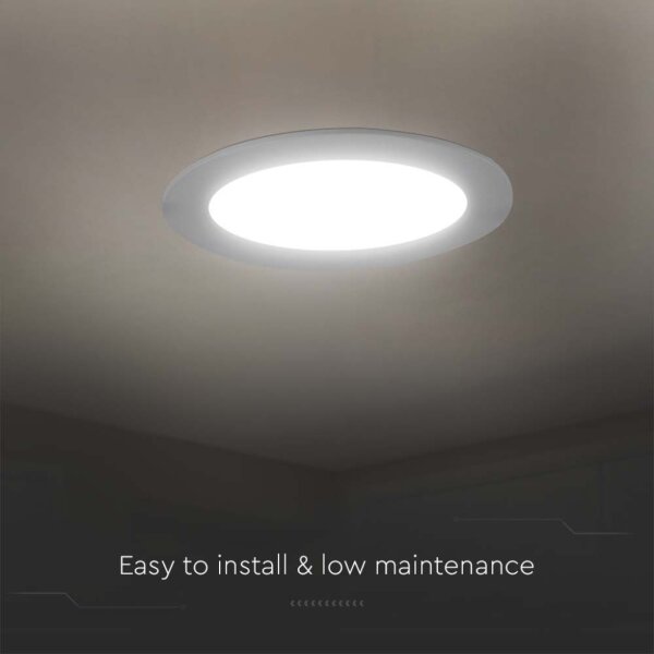 LED Лампа за окачен таван LED/6W/230V Ø 12 см 3000K бял