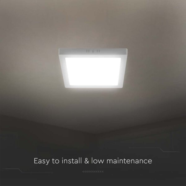 LED Плафониера LED/6W/230V 3000K 12x12 см бял