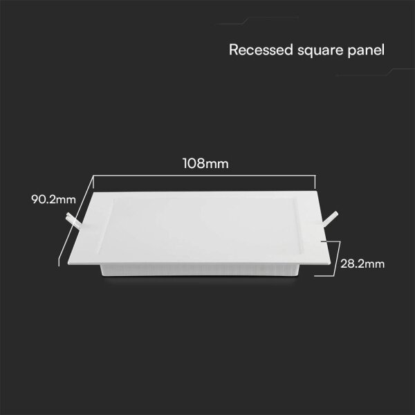 LED Лампа за окачен таван SAMSUNG CHIP LED/3W/230V 4000K 9x9 см бял