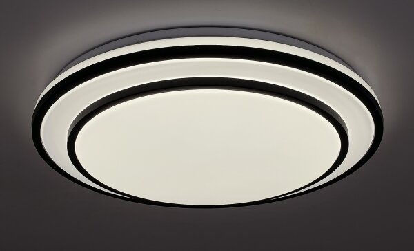 Rabalux 2130 - LED димируемо таванно осветително тяло LUPITA LED/40W/230V черно + дистанционно управление