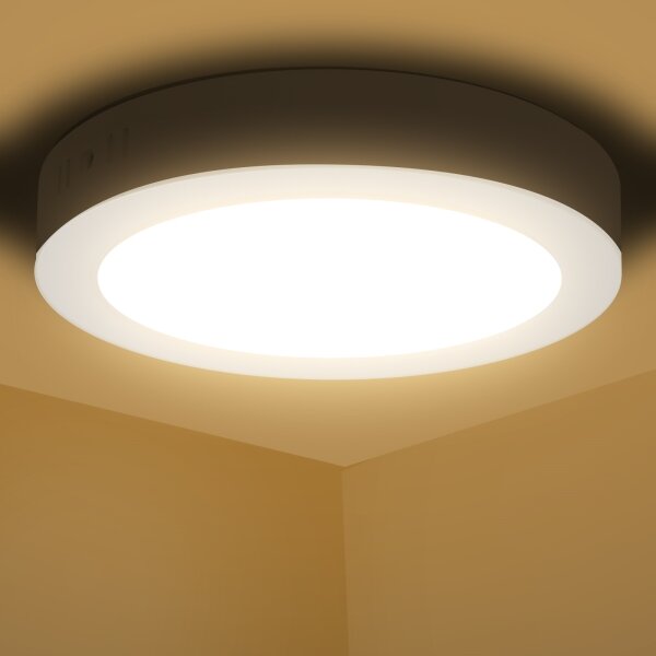 Aigostar - LED Плафон за повърхностен монтаж LED/12W/230V Ø 17,4 см 3000K бял