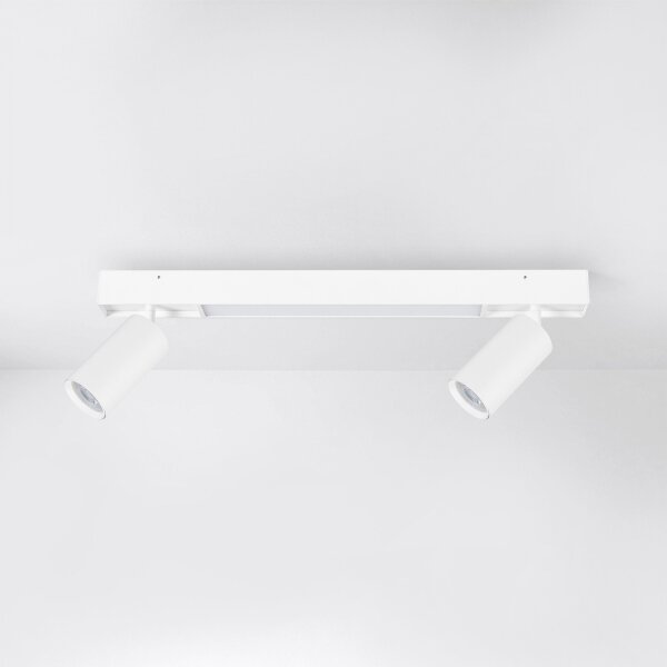 Brilagi - LED точково осветително тяло SELE 2xGU10/30W/230V + LED/15W бяло