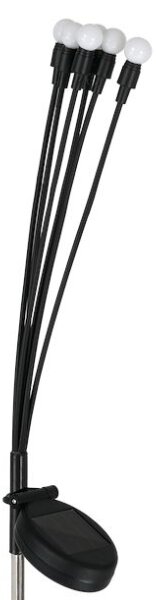 LED Соларна лампа MULTI LED/0,06W/1,2V 150 mAh IP44 черен