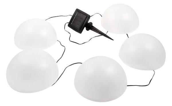 LED RGB Соларна лампа HEMI LED/0,1W/1,2V 600 mAh IP44 бял