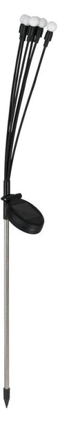 LED Соларна лампа MULTI LED/0,06W/1,2V 150 mAh IP44 черен