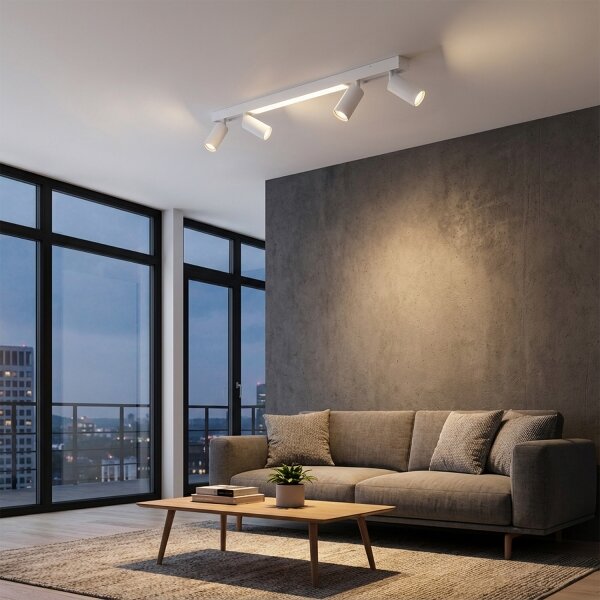 Brilagi - LED точково осветително тяло SELE 4xGU10/30W/230V + LED/25W бяло