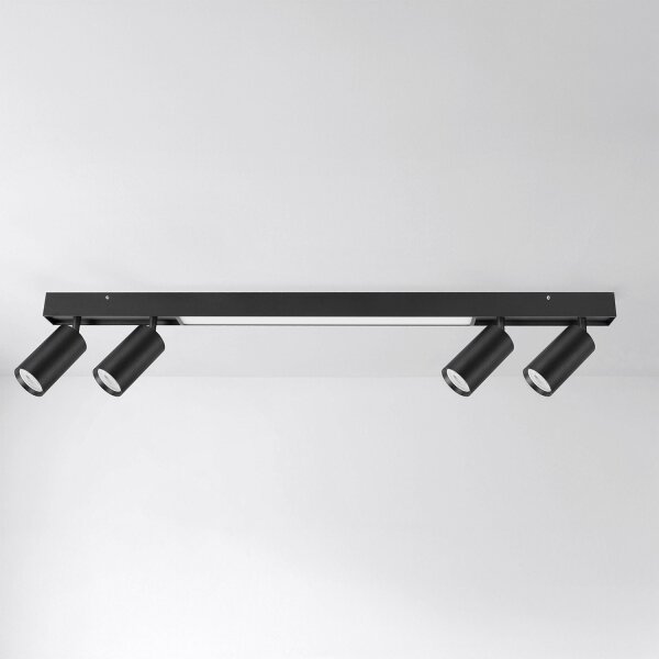 Brilagi - LED спот лампа SELE 4xGU10/30W/230V + LED/25W черна